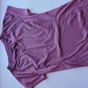 North Face Maroon V-Neck Flash Dry T-shirt S